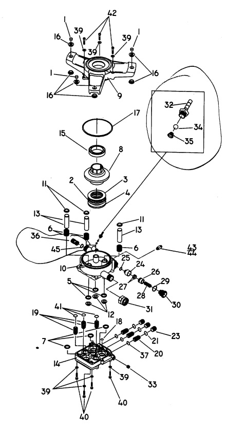 GENERAC 1171 pump parts breakdown